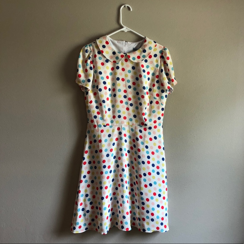 ModCloth Polka Dot Dress by Sweet Liberty Sz Small
